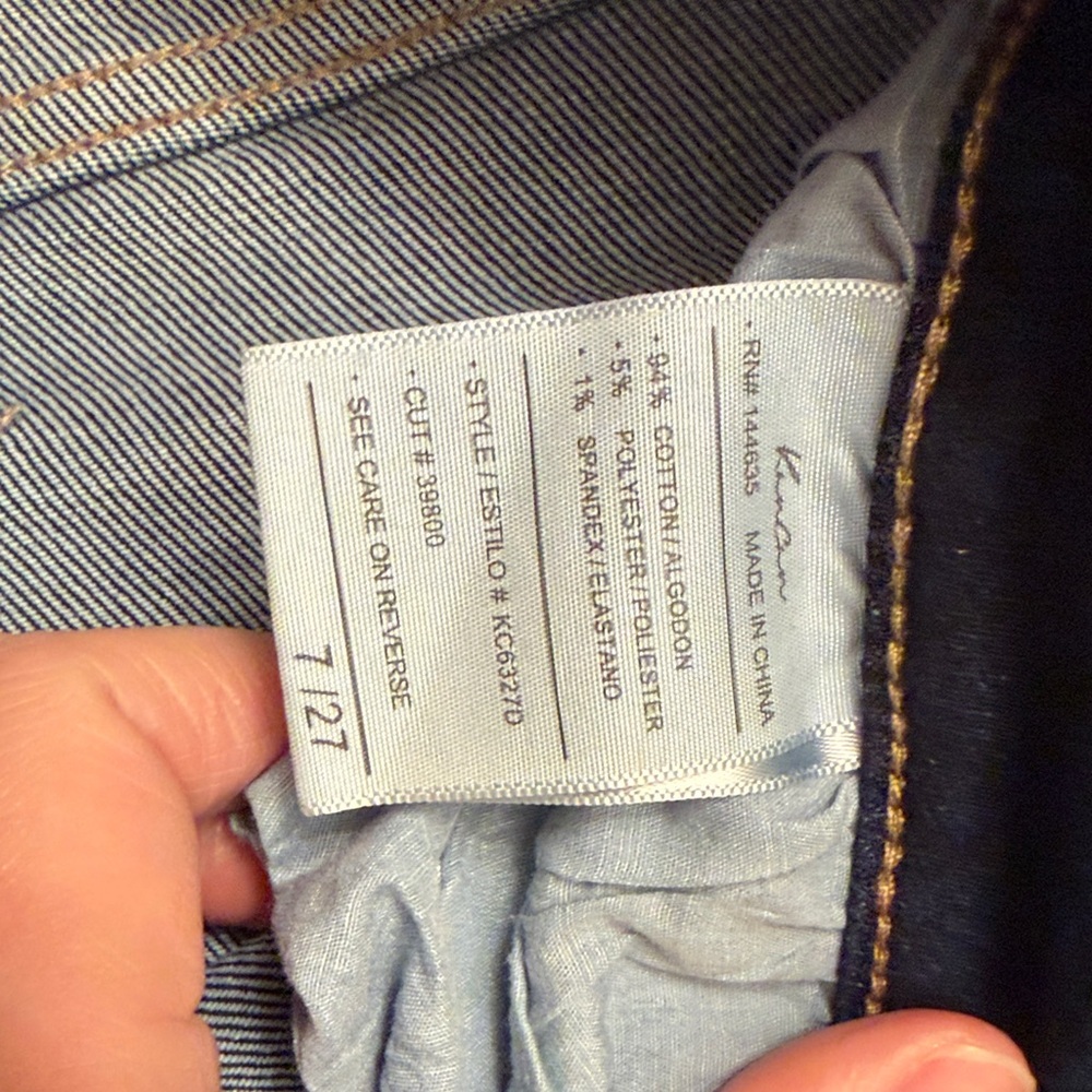 KanCan Women's Dark Blue Flare Jeans - Picture 3 of 8